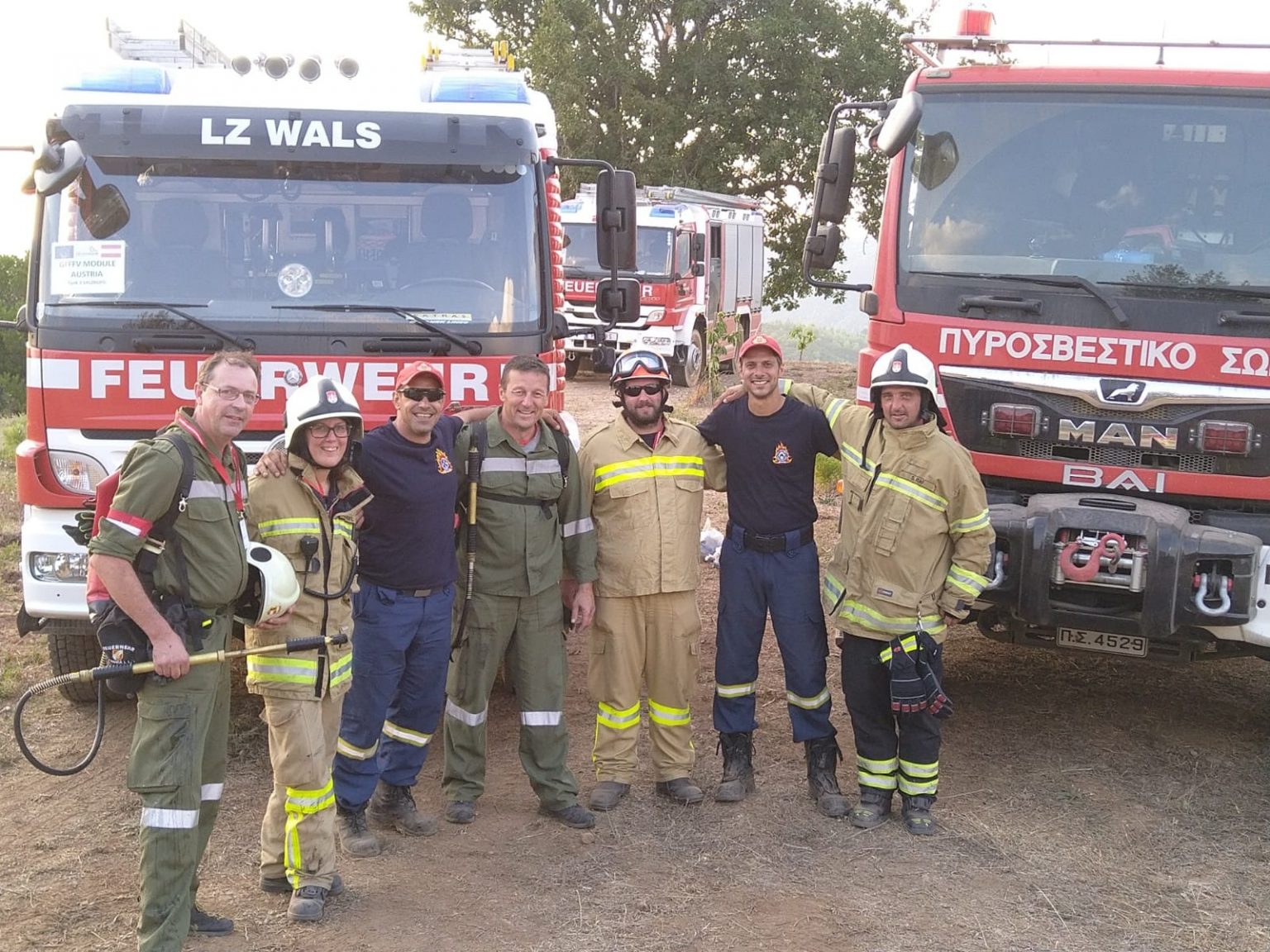 Ground Forest Fire Fighting using Vehicles Freiwillige Feuerwehr